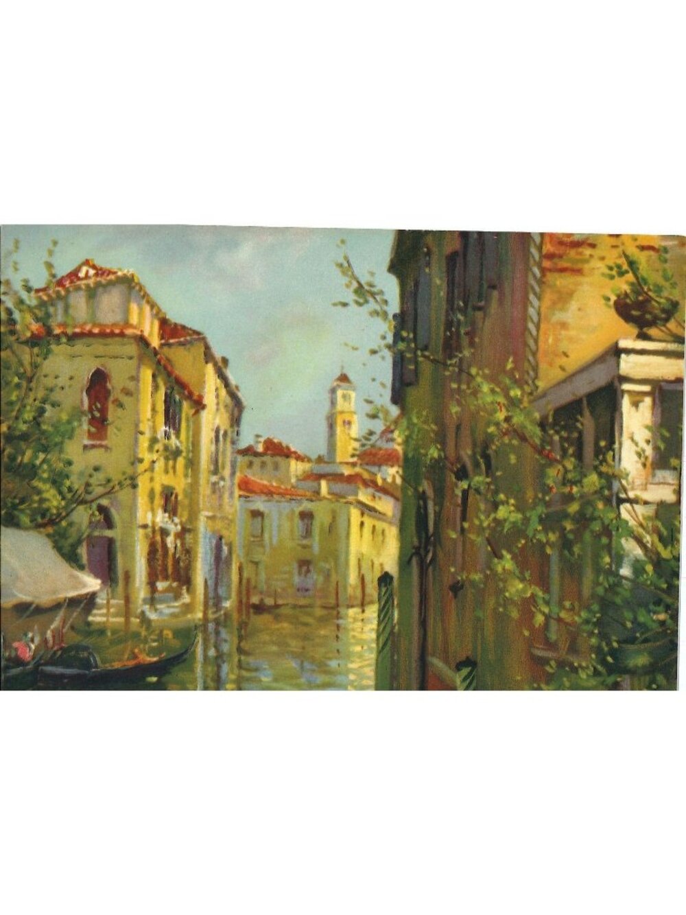 🎨 2 for $20 🎨Vintage Calendar Print Venice Canal 1900s 6x8